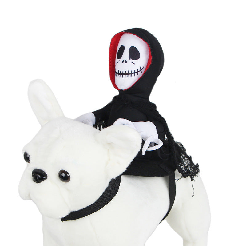 KFX-1215037 Funny Teddy Capes for Halloween Pet Transformation - Polyester Cloak in S & M Sizes