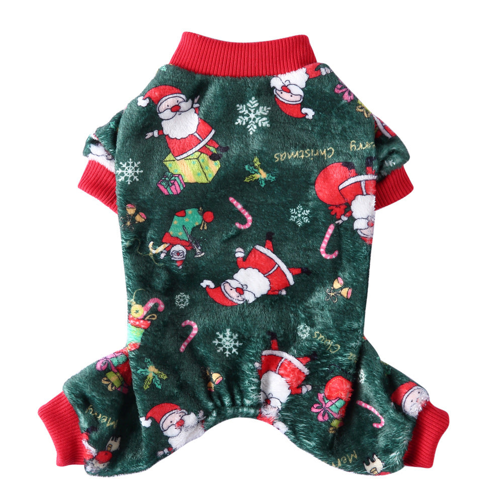 KFX-1217981 Cozy Coral Fleece Autumn Pet Clothing for Four-Legged Friends in Festive Designs