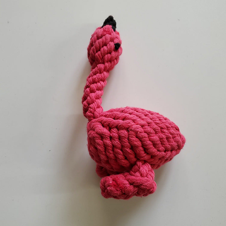 KFX-1218237 Cotton Rope Molar Toy Ball for Dogs - Teeth Cleaning and Bite Resistant