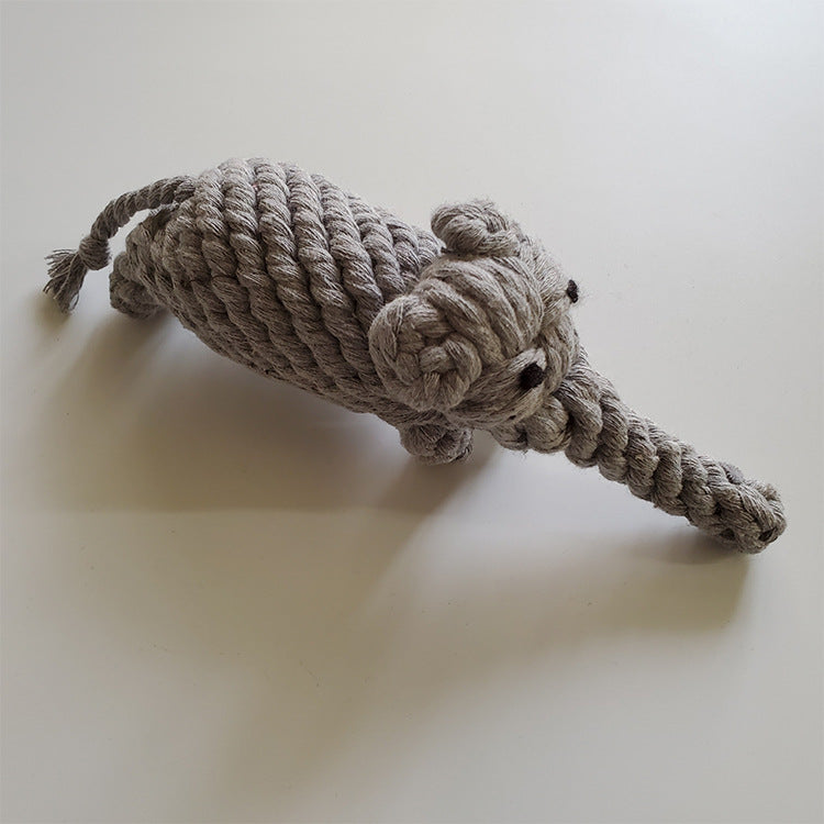KFX-1218237 Cotton Rope Molar Toy Ball for Dogs - Teeth Cleaning and Bite Resistant