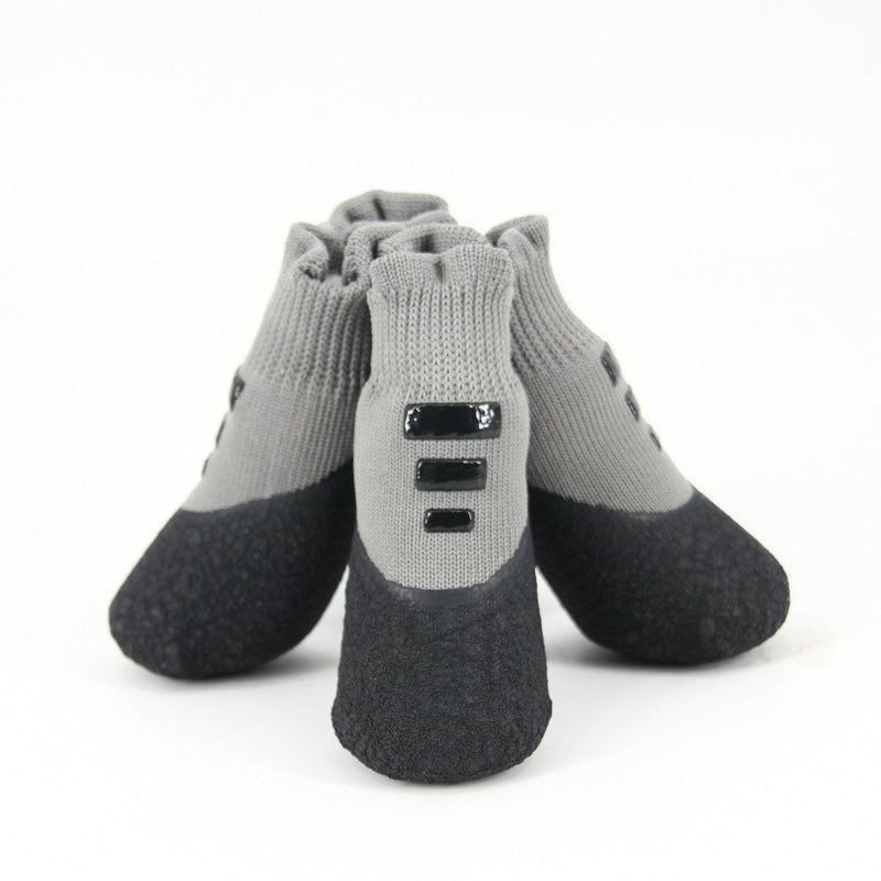 KFX-1220029 Waterproof Anti-Slip Dog Sneakers for Outdoor Adventures, Warm and Wear-Resistant