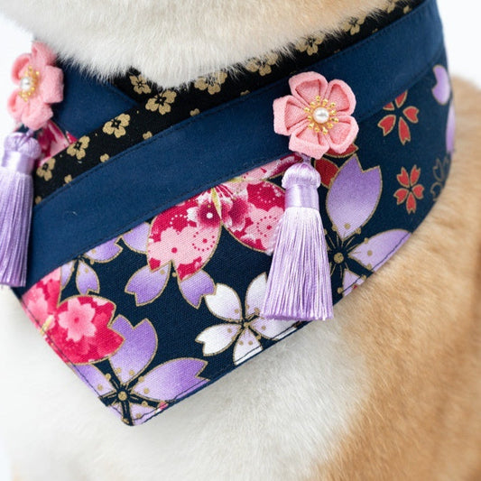 KFX-1220797 Japanese Style Pet Scarf Bib - Various Sizes & Color Options Available