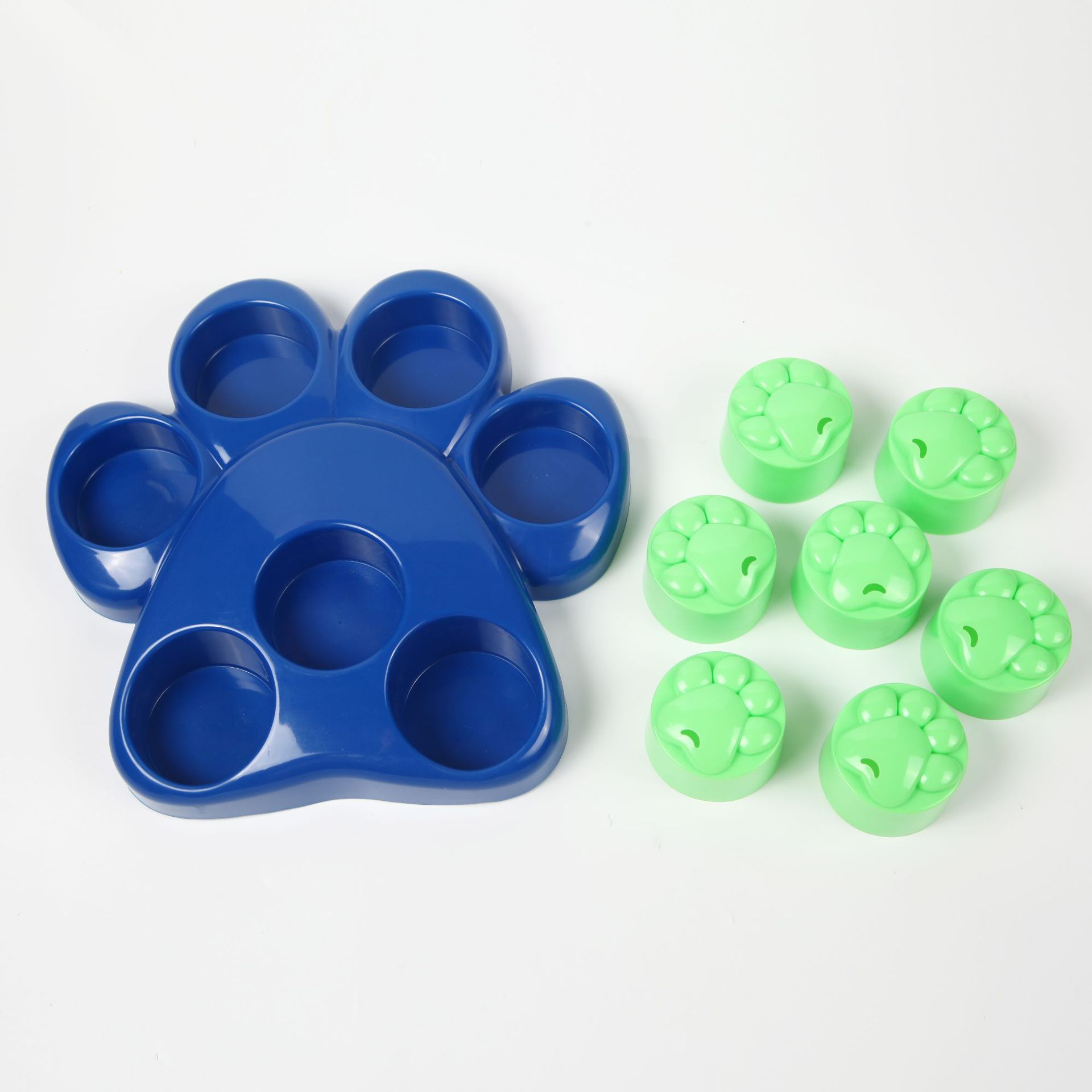 KFX-1223357 Anti-Choke Dog Toys in Claw and Bone Shapes - Durable Plastic Pet Tableware