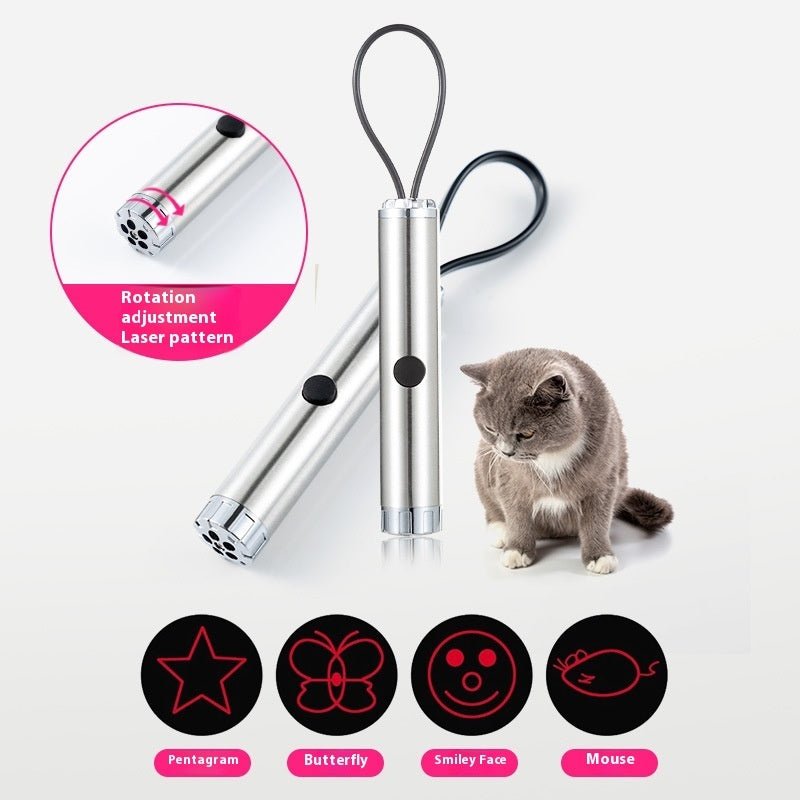 KFX-1229757 Laser Pattern Cat Pen Toy for Fun Interactive Play