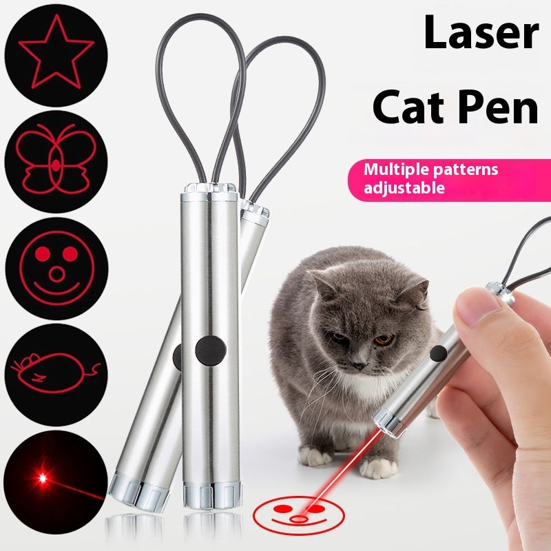 KFX-1229757 Laser Pattern Cat Pen Toy for Fun Interactive Play