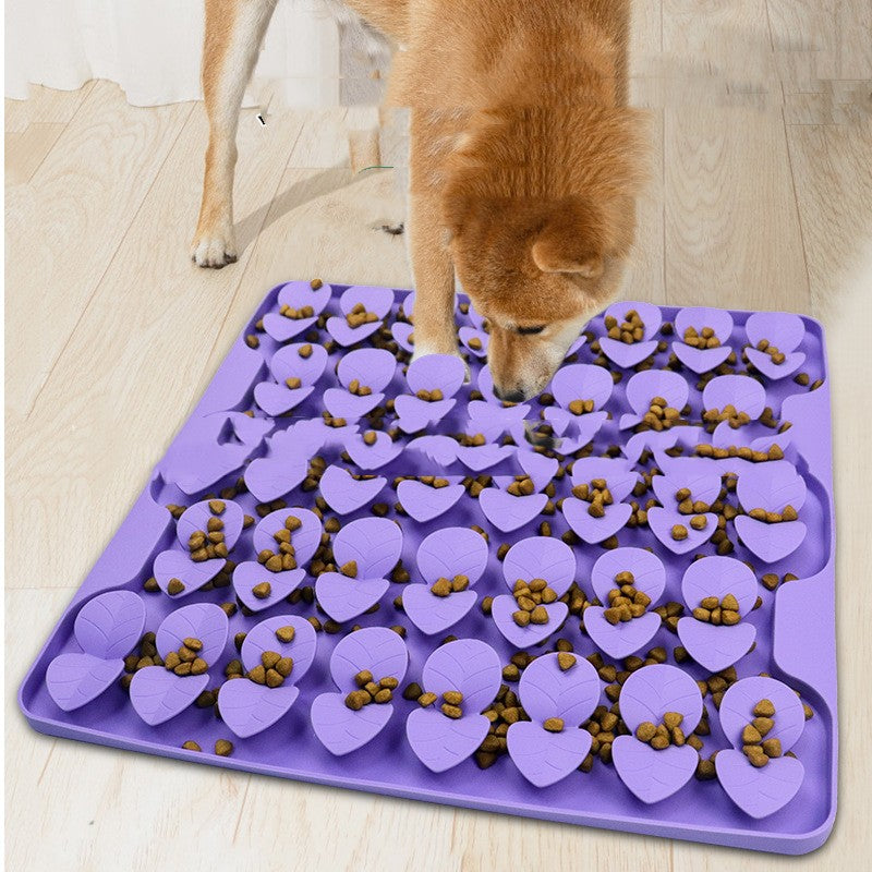 KFX-1230781 Silicone Suction Cup Dog Licking Pad with Food Compartments, 414mm