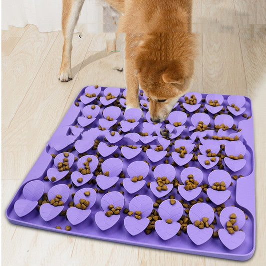 KFX-1230781 Silicone Suction Cup Dog Licking Pad with Food Compartments, 414mm