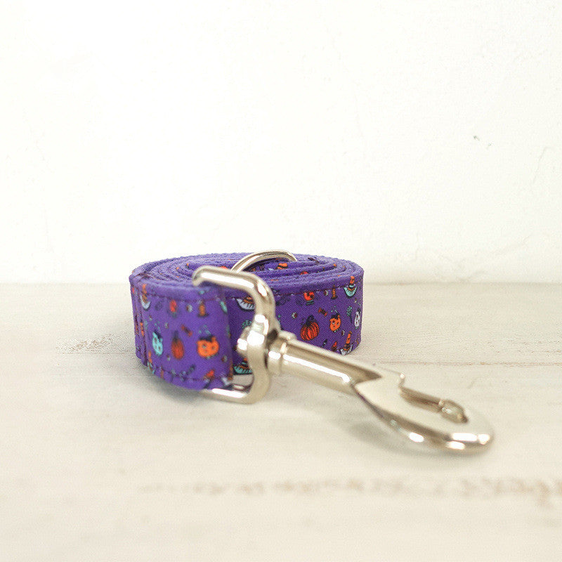 KFX-1230909 Purple Halloween Pet Set Dog Collar for Fashionable Pets