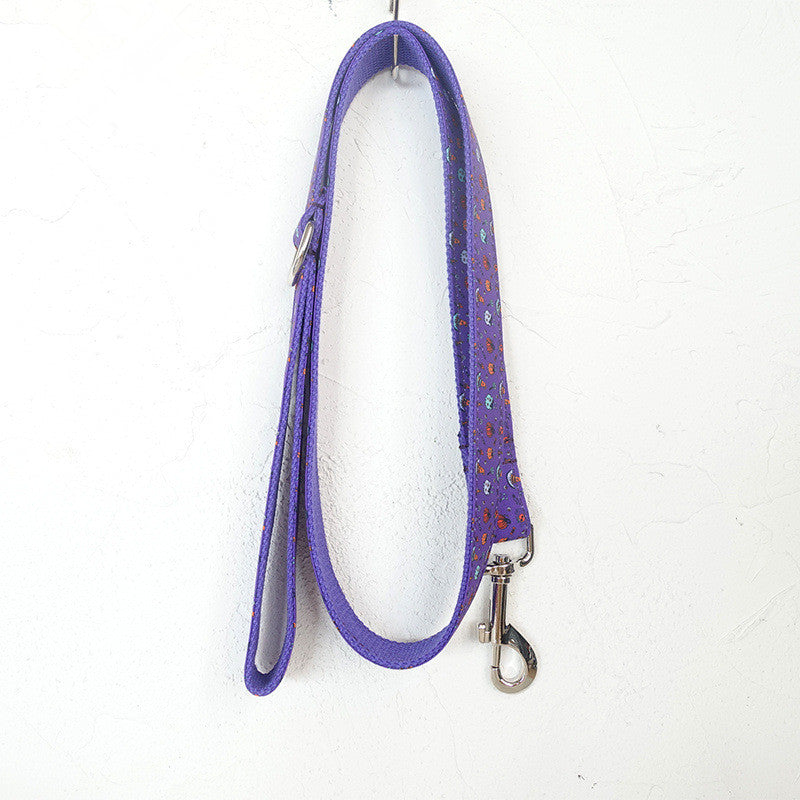KFX-1230909 Purple Halloween Pet Set Dog Collar for Fashionable Pets