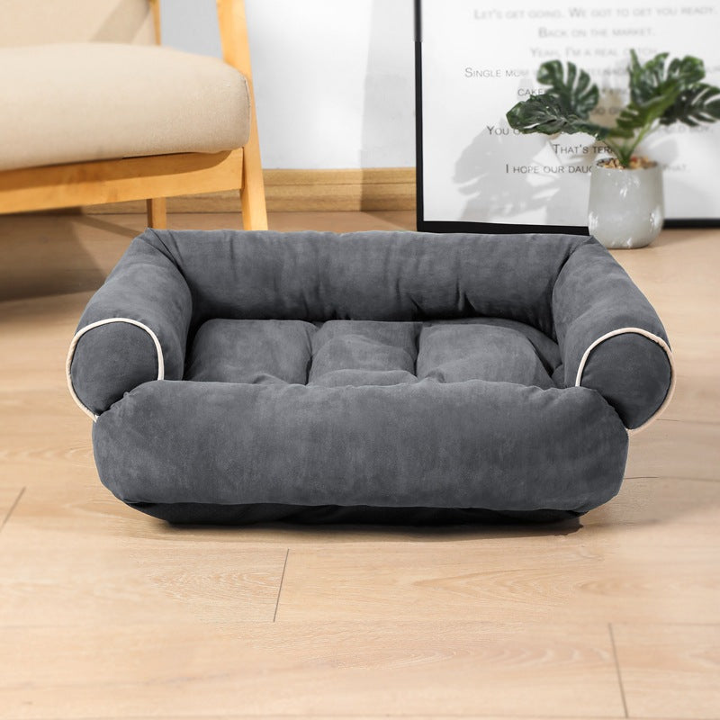 KFX-1232957 Cozy Plush Dog Sofa Bed Sleeping Bag Kennel for Cats and Puppies in Various Colors and Sizes
