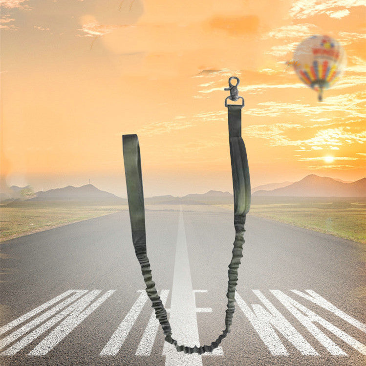 KFX-1234493 Tactical Elastic Leash and Harness Set for Pets - Nylon, Multiple Colors Available