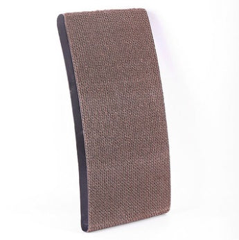 KFX-1234877 Durable Corrugated Cat Scratch Board with Solid Wood Frame - 55 x 32.5 x 13 cm