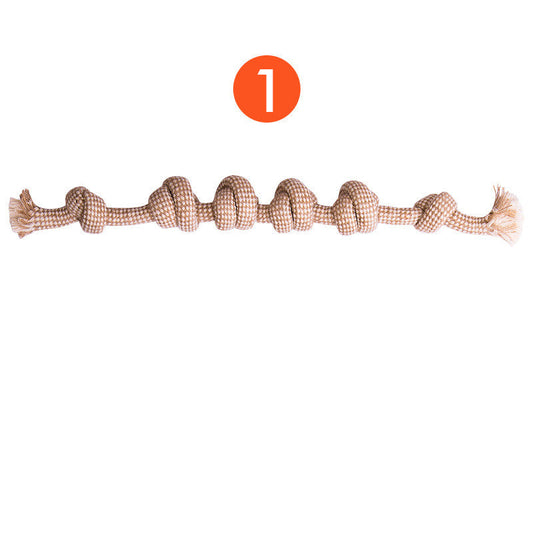 KFX-1235517 Cotton Rope Tooth Cleaning Toy for Puppies – Effective Molar and Teething Fun