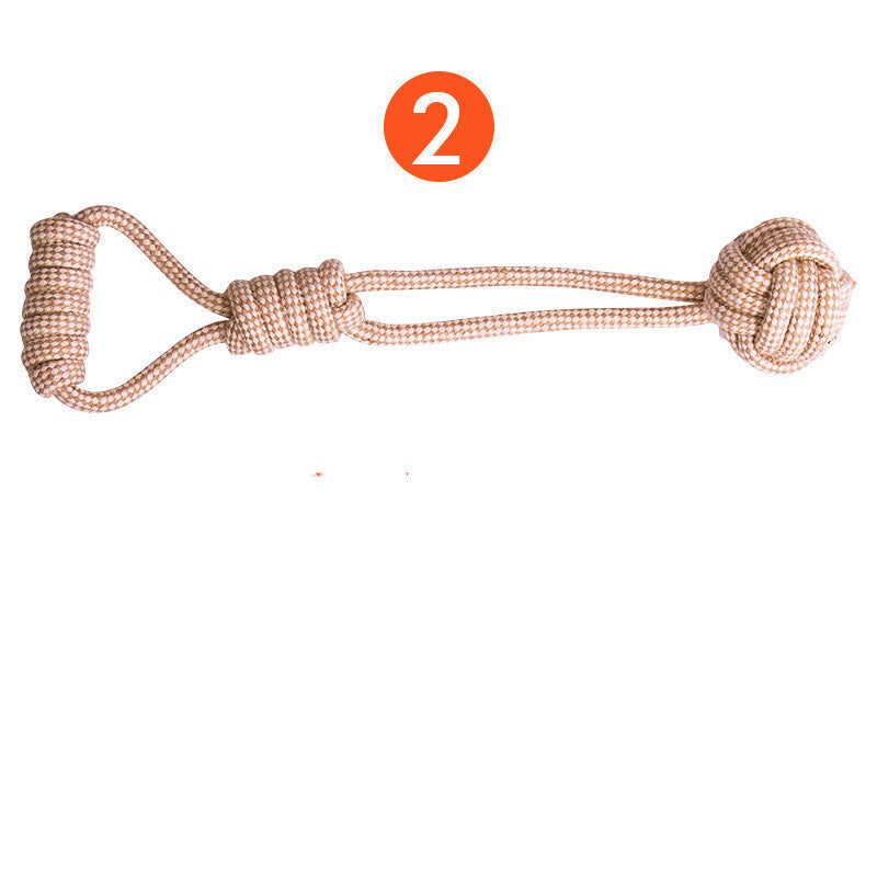 KFX-1235517 Cotton Rope Tooth Cleaning Toy for Puppies – Effective Molar and Teething Fun