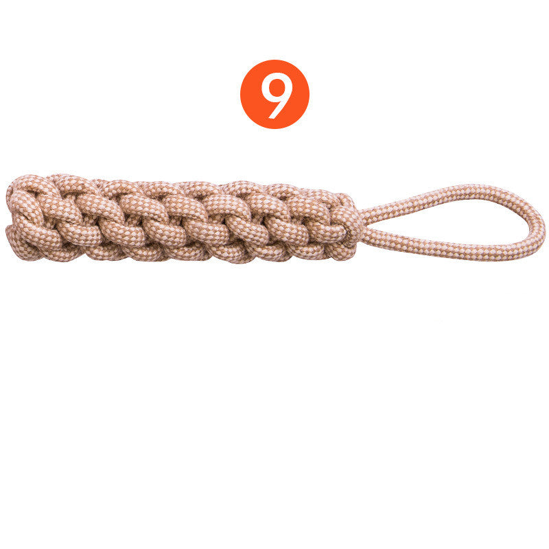 KFX-1235517 Cotton Rope Tooth Cleaning Toy for Puppies – Effective Molar and Teething Fun