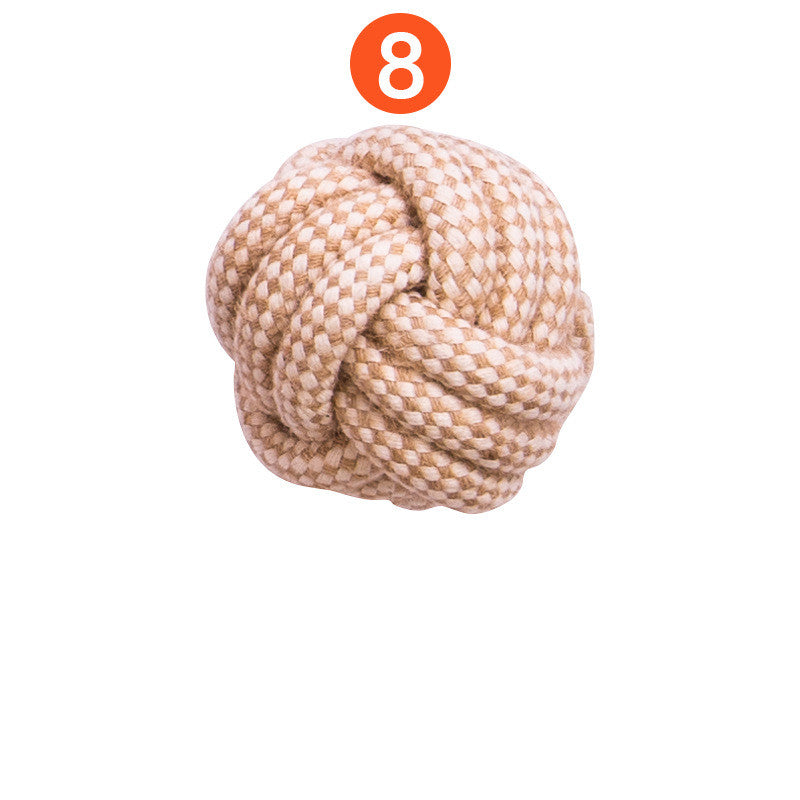 KFX-1235517 Cotton Rope Tooth Cleaning Toy for Puppies – Effective Molar and Teething Fun