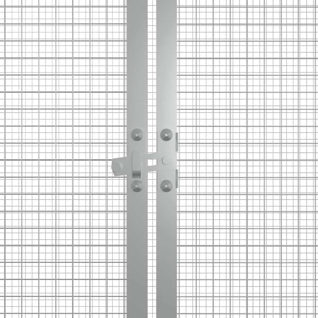 KFX-1236285 Galvanized Steel Chicken Coop - Anthracite 200x91x100 cm with Secure Gate and Easy Assembly
