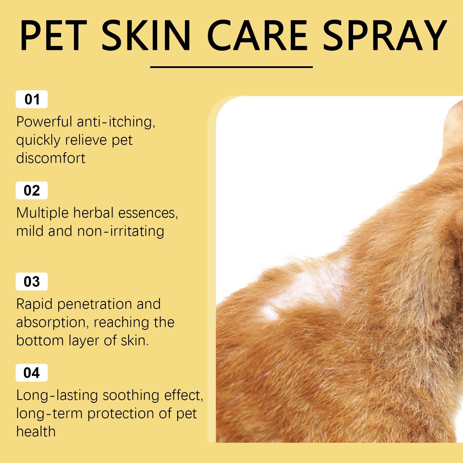 KFX-1240509 Gentle Care Pet Skin Spray for Dogs with Natural Oils and Antibacterial Properties - 30ml