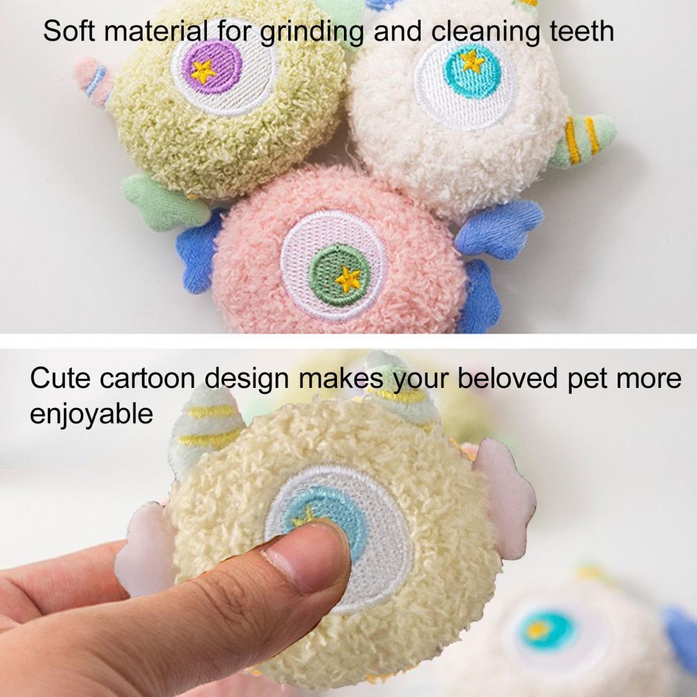 KFX-1241917 Interactive Cartoon Dog Toy with Squeaker for Chewing and Dental Health