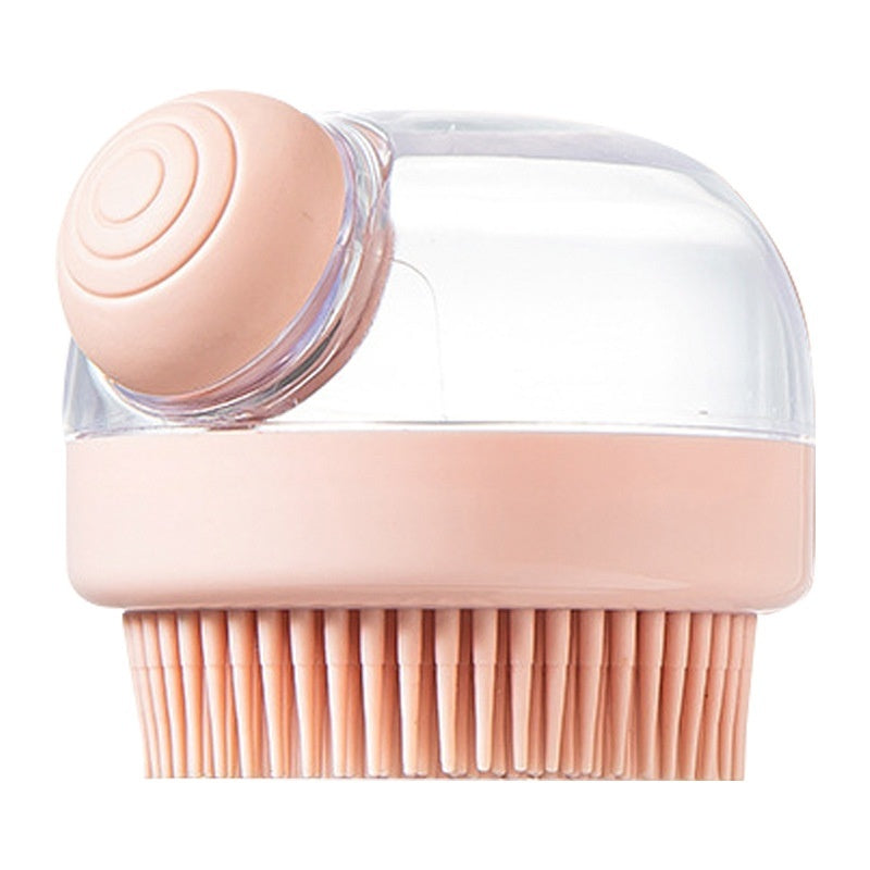 KFX-1242301 Silicone Pet Bath Brush with Liquid Dispenser for Dogs - Multiple Colors Available