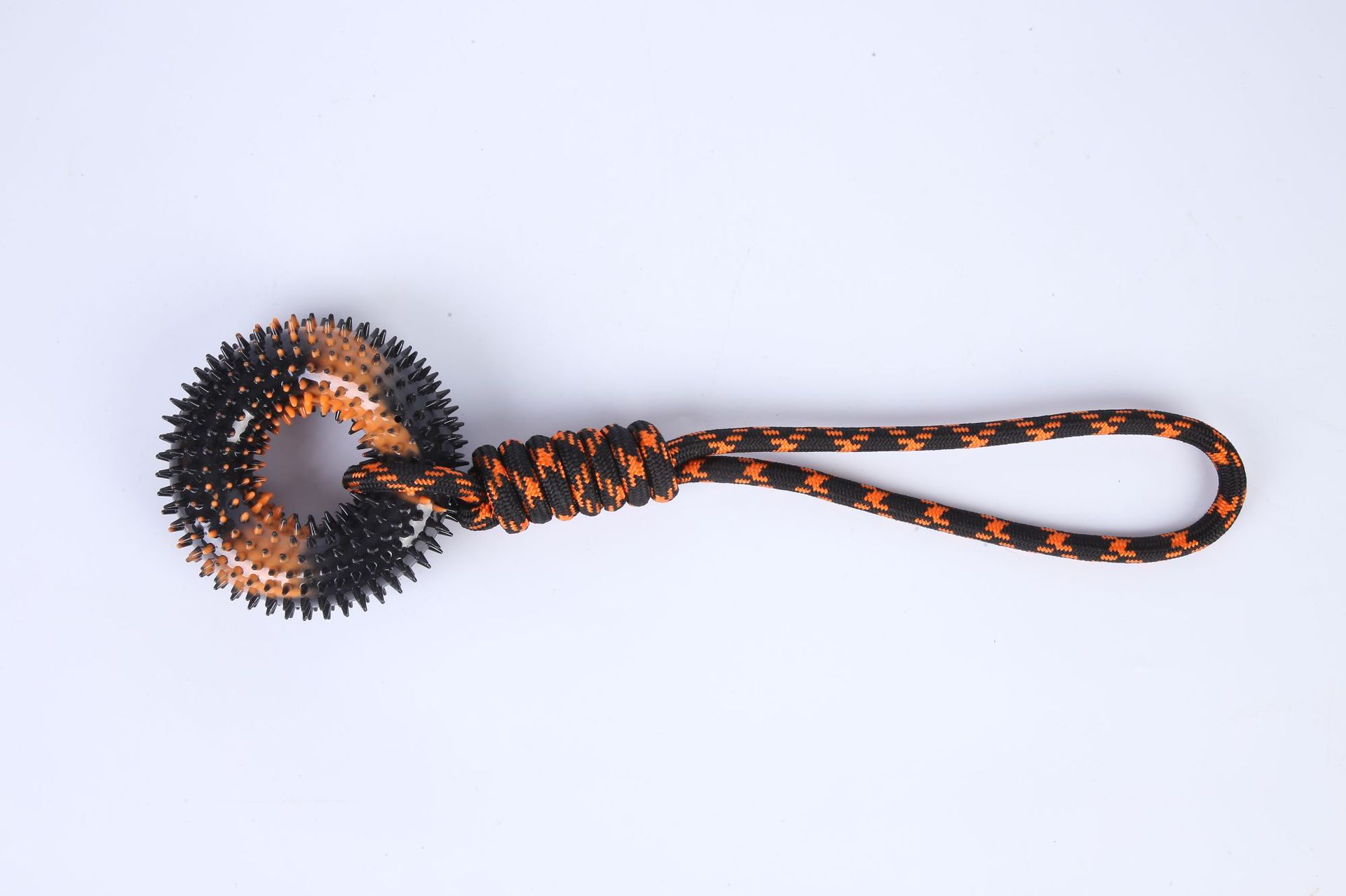 KFX-1245245 Durable TPR Chew Toy with Thorn Grinding Teeth and Colorful Knot Rope, 48*12.5cm