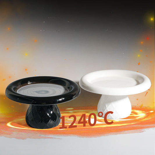 KFX-1246397 Ceramic Cat Bowl with Neck Protection and Stability for Canned Food and Snacks