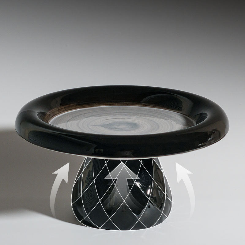 KFX-1246397 Ceramic Cat Bowl with Neck Protection and Stability for Canned Food and Snacks