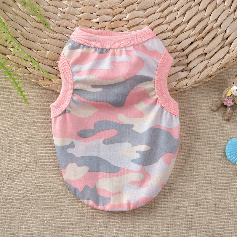 KFX-1246781 Floral Cotton Vest for Small Dogs in Multiple Fun Designs and Sizes