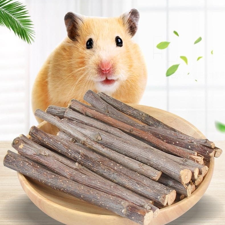 KFX-1248829 Natural Wood Hamster Chewing Toy - Teeth Cleansing Branch Snacks 50G
