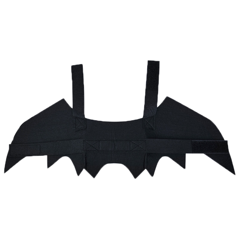 KFX-1250749 Transformative Bat Wings Costume for Small Dogs and Cats in Black Felt Cloth