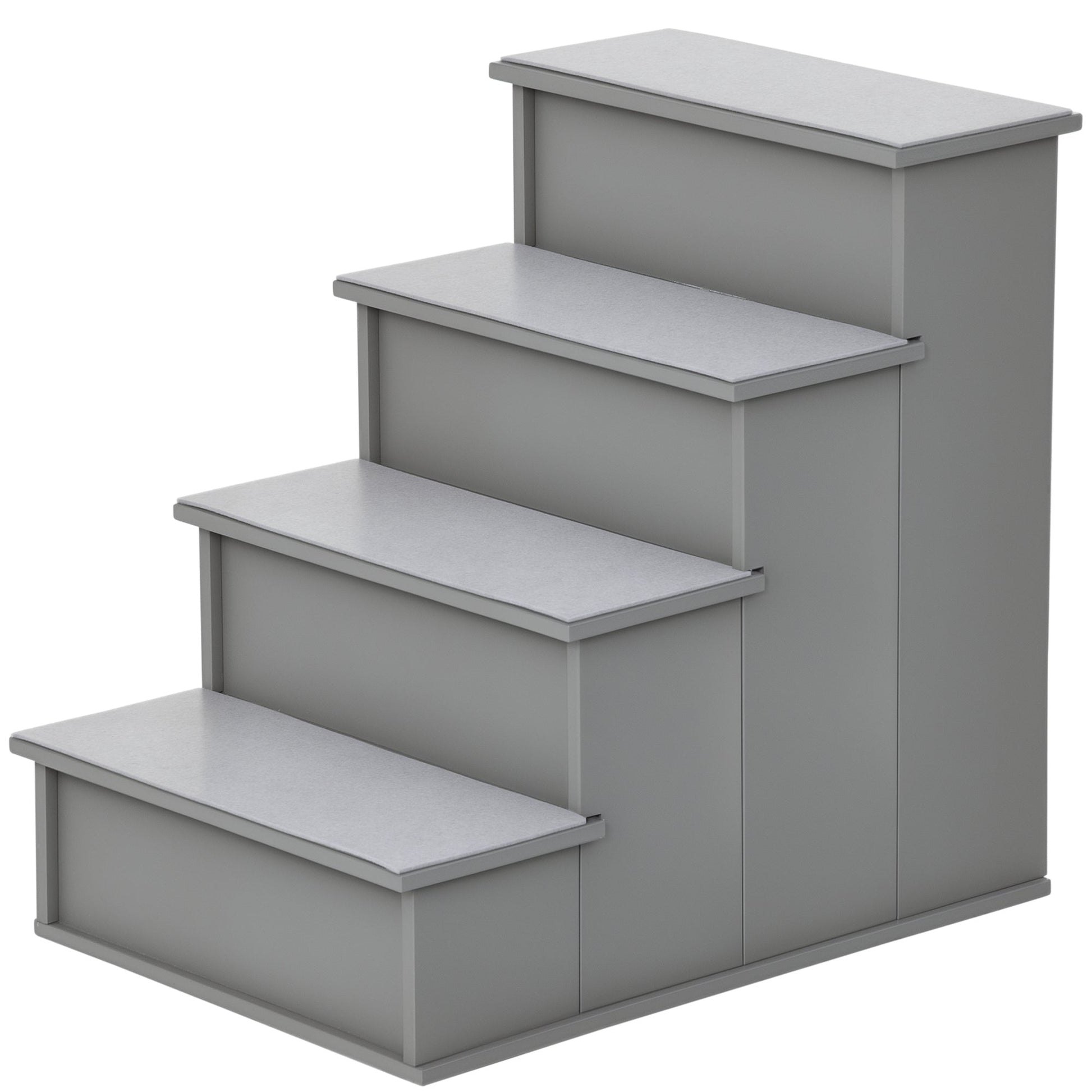 KFX-1251645 Small Pet Stairs with Cushioned Cover, 15.75" L x 23.25" W x 21.25" H, Versatile for Couch or Bed Use
