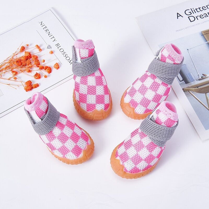 KFX-1252797 Non-Slip, Wear-Resistant Pet Shoes for Dogs - Various Colors and Sizes Available