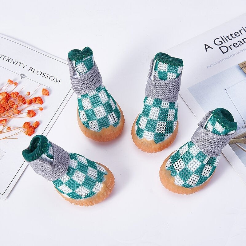 KFX-1252797 Non-Slip, Wear-Resistant Pet Shoes for Dogs - Various Colors and Sizes Available