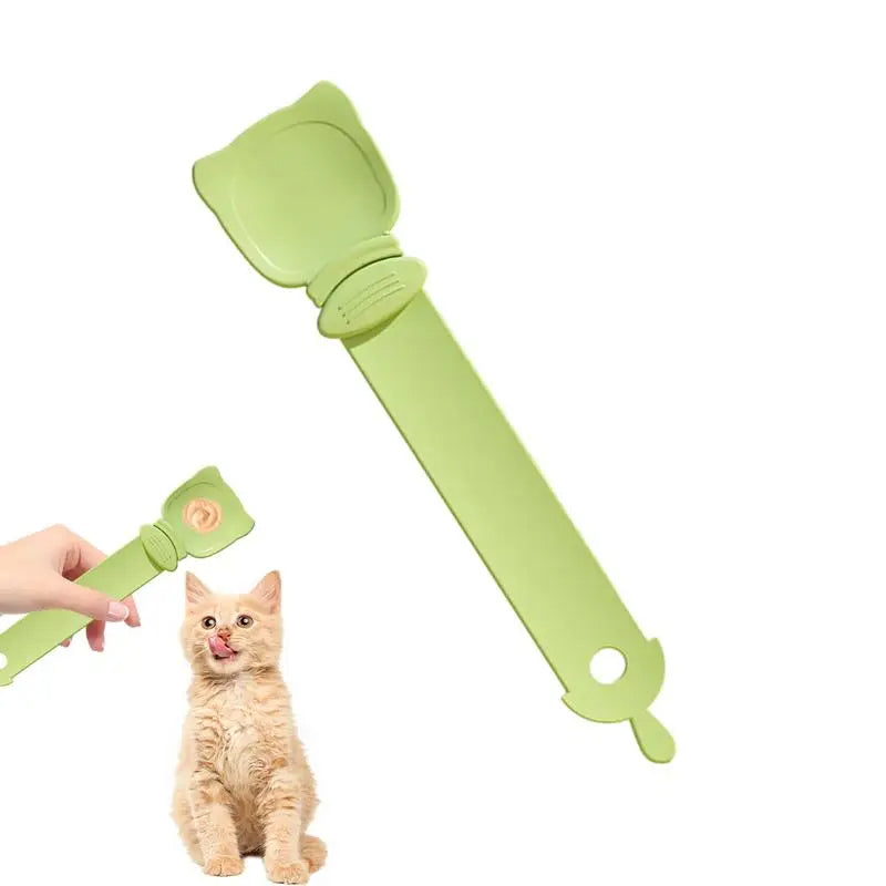KFX-1253437 Portable Cat Treat Spoon for Easy Feeding and Bonding with Cats