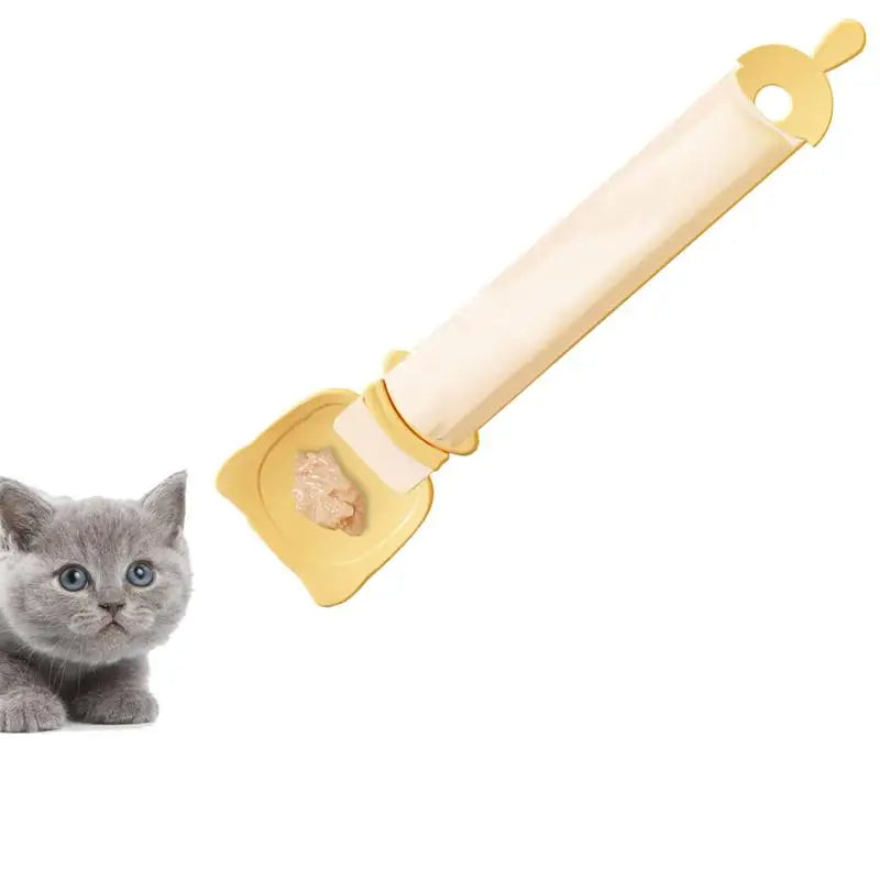 KFX-1253437 Portable Cat Treat Spoon for Easy Feeding and Bonding with Cats