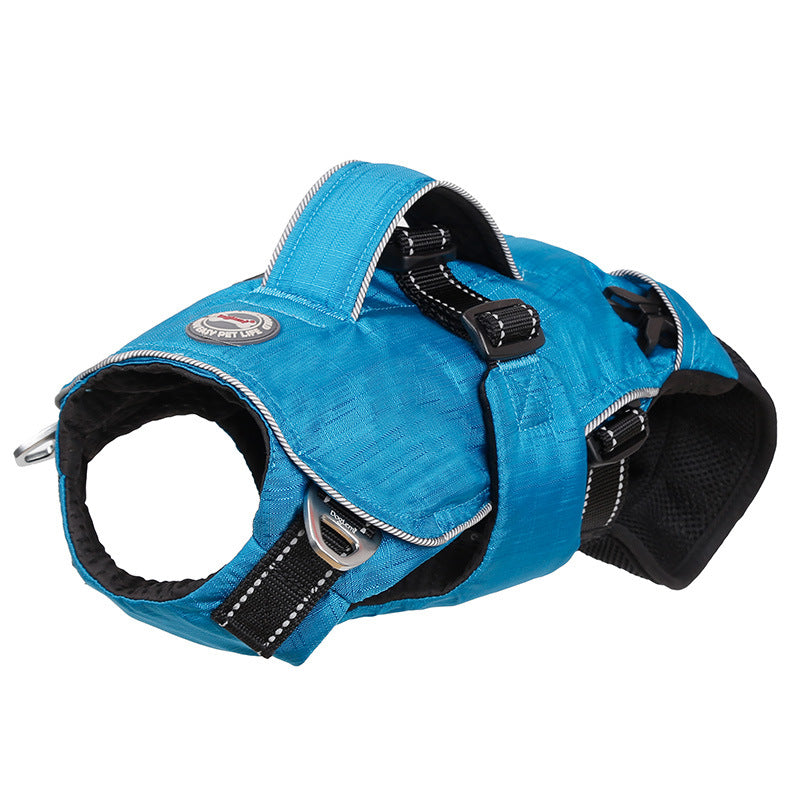 KFX-1255229 3-in-1 Multifunctional Pet Backpack and Chest Cover - Comfortable, Breathable Polyester - Blue and Grey Options - Sizes S & M Available