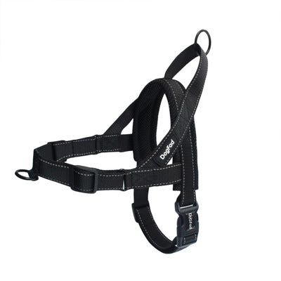 KFX-1255741 Adjustable Dog Harness and Leash Set for Outdoor Walking - Durable Chest and Back Traction Rope