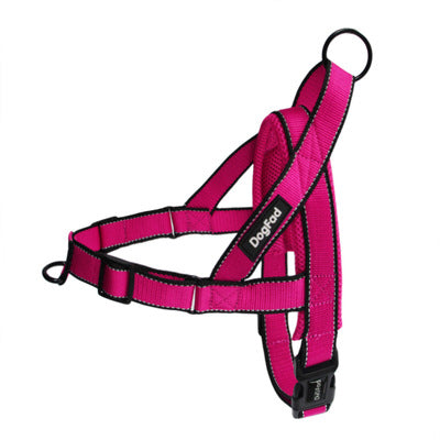 KFX-1255741 Adjustable Dog Harness and Leash Set for Outdoor Walking - Durable Chest and Back Traction Rope