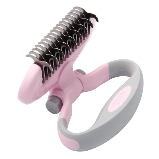 KFX-1257533 Dual-Headed Dog Comb for Knot Removal and Grooming Universal Use for All Breeds