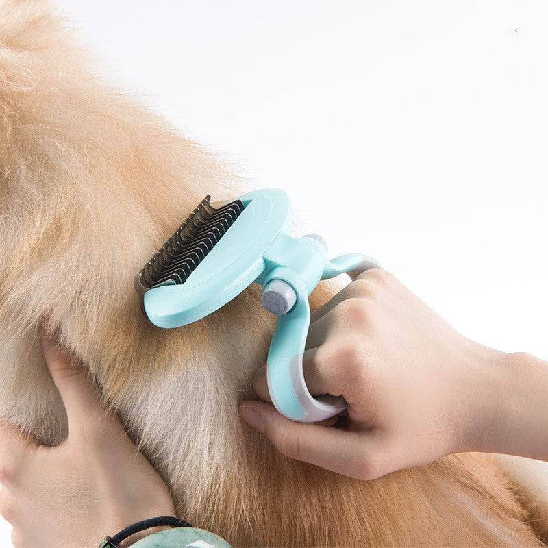 KFX-1257533 Dual-Headed Dog Comb for Knot Removal and Grooming Universal Use for All Breeds