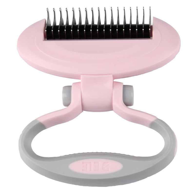 KFX-1257533 Dual-Headed Dog Comb for Knot Removal and Grooming Universal Use for All Breeds