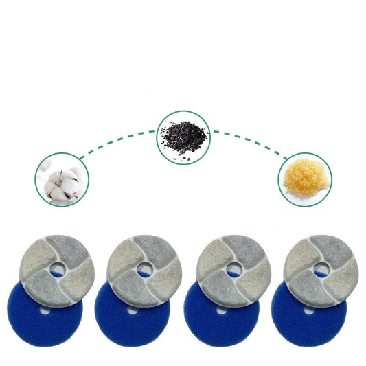 KFX-1258173 Natural Coconut Shell Activated Carbon Water Dispenser Filter Pack of 4