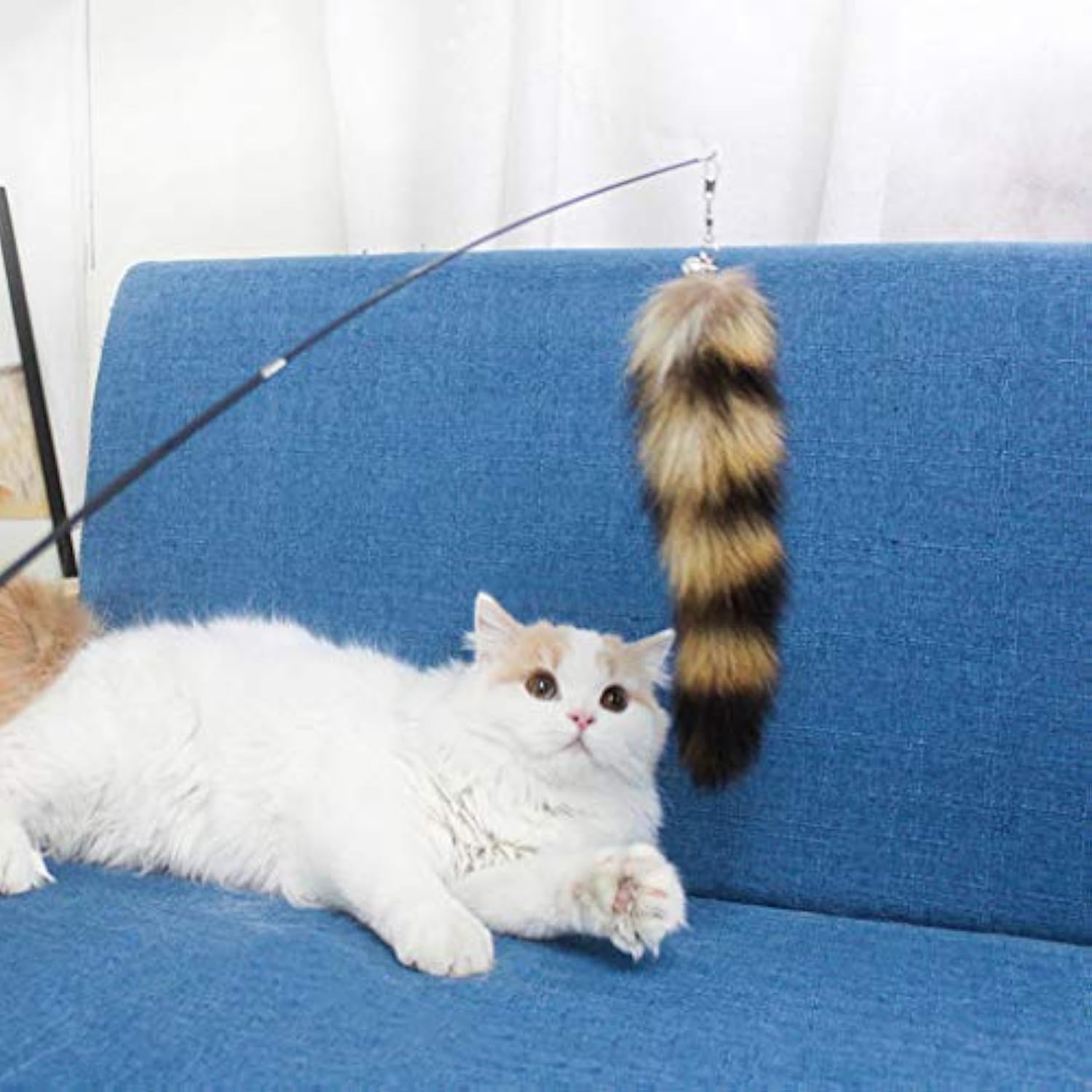 KFX-1259197 Interactive Cat Toy Wand with Elastic String for Engaging Play and Exercise