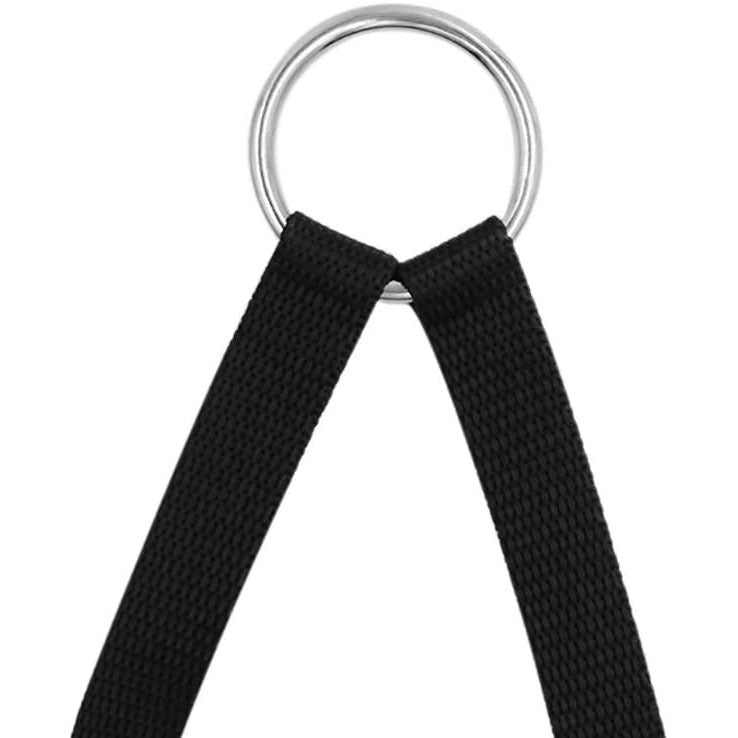 KFX-1261501 Double Dog Leash with Two Traction Ropes - Durable Nylon in Black