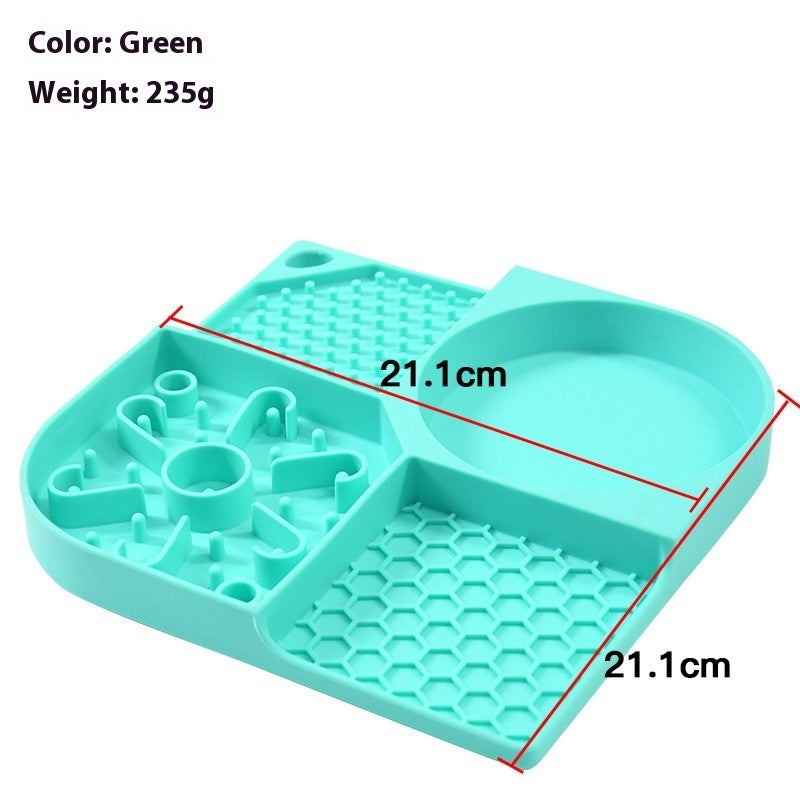 KFX-1261885 Slow Feed Anti-Choke Bowl for Pets - Silicone Meal Solution