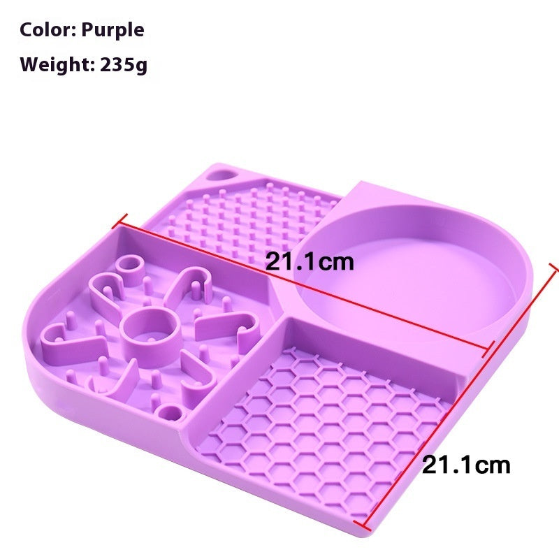 KFX-1261885 Slow Feed Anti-Choke Bowl for Pets - Silicone Meal Solution