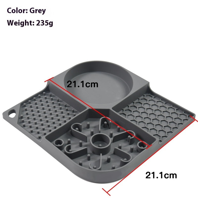 KFX-1261885 Slow Feed Anti-Choke Bowl for Pets - Silicone Meal Solution