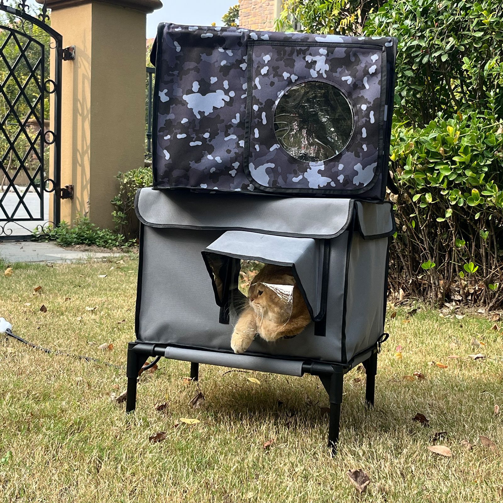 KFX-1265341 Foldable Insulated Cat Nest with Thermo Sensitive Switch - S, M, L Sizes Available