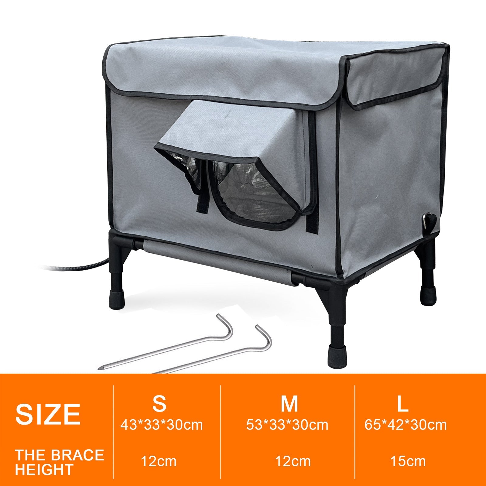 KFX-1265341 Foldable Insulated Cat Nest with Thermo Sensitive Switch - S, M, L Sizes Available