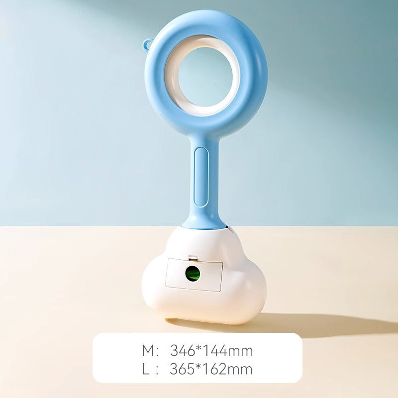 KFX-1268925 Cloud-Shaped Pooper Scooper for Outdoor Pet Waste Cleanup, Comfortable No-Contact Design